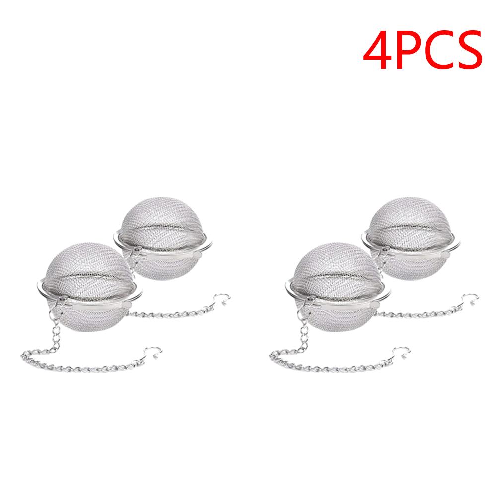 Tee-Eier Filter Langstiel-Tee-Ei Sieb Aufgusslöffel Gewürzfilter Diffusor Griff Kugelform Streichhölzer Beutel