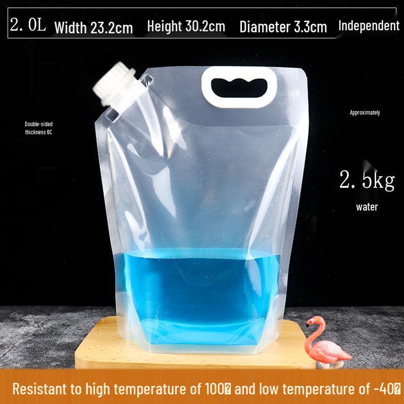 Soy Milk Stand-Up Spout Bag - Reusable, Transparent, Liquid-Safe, Large Diameter Packaging for Soups & Beverages