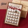 Stylish Wall Hanging Calendar Sign Calendar 25 Christmas Countdown Decor Wooden Days Advent with Nordic