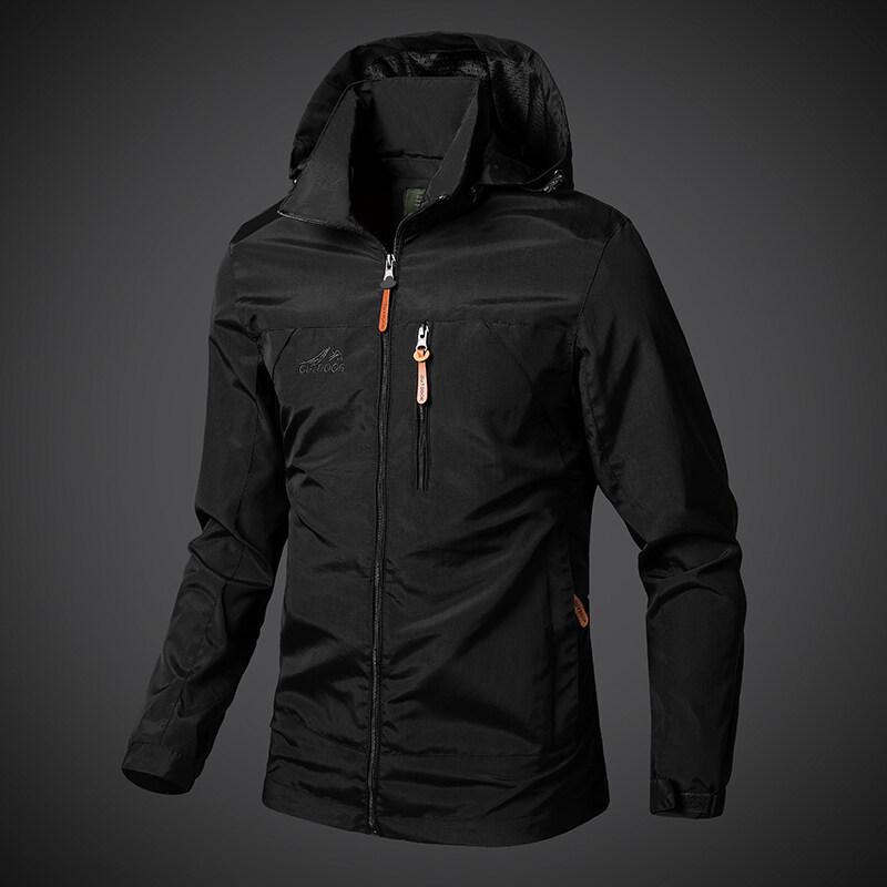 Jacket Men's Spring and Autumn New Casual Versatile Loose Youth Top Men's Jacket Summer Hooded Clip