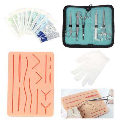 Surgical Suture Practice Set For Medical Training, Suturing Pad With Tool Kit