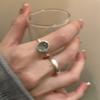 Forward Copper Fashion Ring For Women Featuring Stunning Adjustable Design And Chic Elements Geometric
