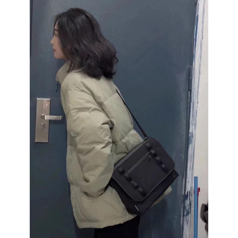 Winter down cotton clothes women's short new loose large size thickened couple bread clothes jacket tide