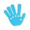 Wave Hand Blue (Large)