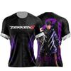 Bandai Tekken 8 Jin Kazama T-shirt 3D ad Asciugatura Rapida per Uomini Donne Bambini Estate Sportiva da Gioco Maglietta Estiva per Esterno Abbigliamento Familiare
