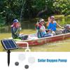 6V 2W Plug-in Solar-Sauerstoffpumpe mit 8,2ft Rohr 2 Luftblasensteine ​​Aquarium Oxygenator Aquarium