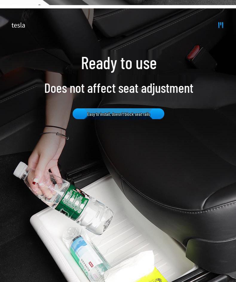 Mise à niveau de la boîte de rangement sous le siège arrière pour Tesla Model Y