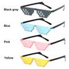 Gift Cosplay Men & Women Gamer Robot Sunglasses Favors Sunglasses Pixel Mosaic Sunglasses
