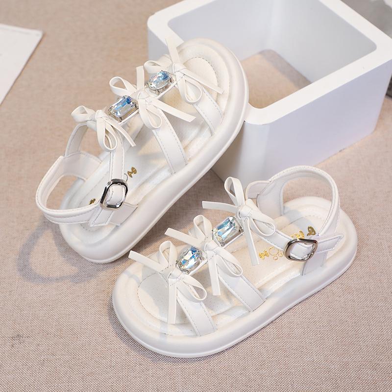 Sommer Schöne Schülerin Wasser Diamant Schleife Kinder Freizeitsandalen Mode Niedlich Cartoon Bequem Elegant Mädchen Sandalen