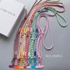 1Pc Fashion Dual Use Adjustable Length Phone Hanging Rope Wrist Rope Diagonal Crossing Rope Neckband Lanyard