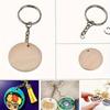 150Pcs/1box DIY Wooden Keychain Making Kit Key Rings - Create Unique and Personalized Keychains
