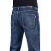 New slim-fit stretch denim trousers for men Straight-leg relaxed fit Mid-rise long trousers