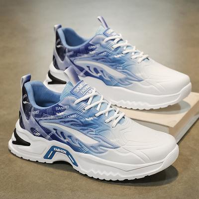 Herrenschuhe Sommer Neu Atmungsaktive Mesh Sportschuhe Herren Trend Vielseitige Plateau Freizeitschuhe Laufen Dad Trendige Schuhe