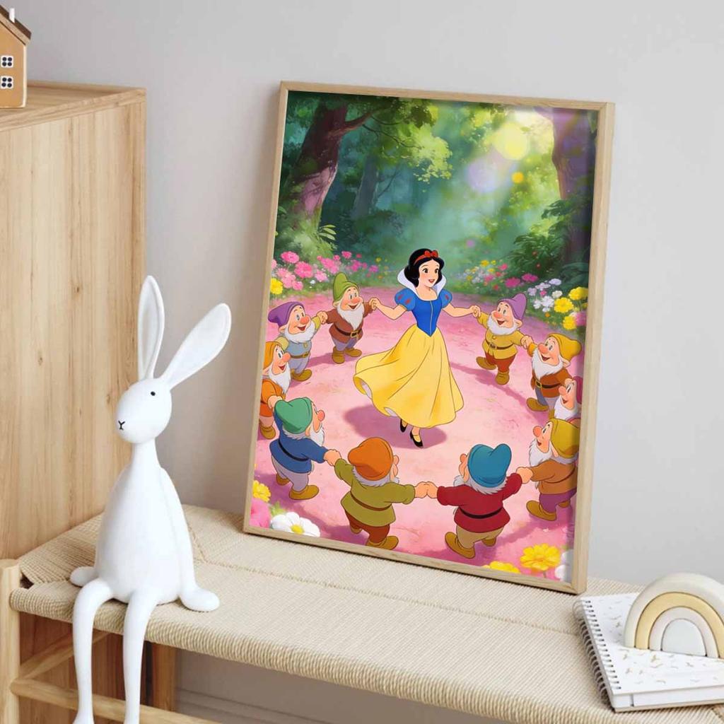 Disney Snow White And The Seven Dwarfs Diamond Paint Mosaic Art Painting Kit Handmade DIY Home Decor