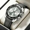 Mens Wrist Watches Waterproof Luminous Chronograph Watch Rotatable Bezel Rubber Band Analog Watch