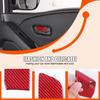 Roter Carbon-Innen-Türgriff Seitenverkleidungs-Aufkleber für Nissan Frontier D41 2024+