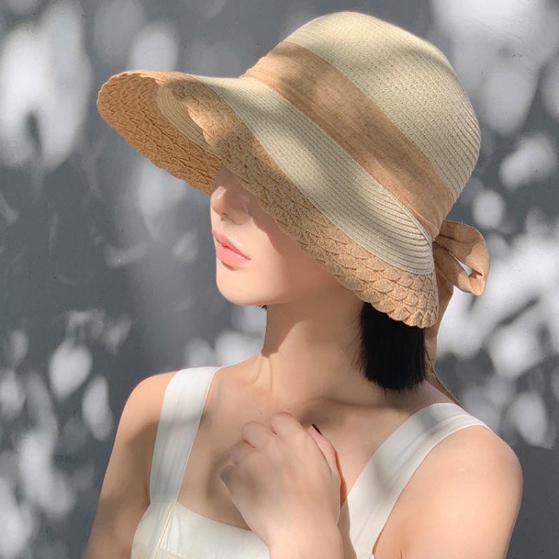 Summer, Women, Sun Hat, Foldable, Large Brim, UV Resistant, Fashionable Sun Hat, Face Covering, Summer, Cool Hat