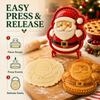 Christmas Mini Pie Maker with One-Press Hand Pie Cookie Mould Set Festive Baking Press for Pastry Dough Shaping Holiday Dessert Maker