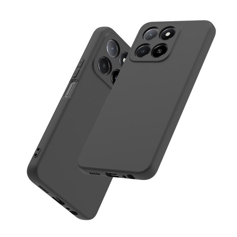 Applicable to Honor X8D 4G black matte mobile phone case Honor Power2 solid color soft rubber anti-fingerprint powder