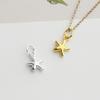 Gold-Plated Sterling Silver Starfish Pendant for DIY Beaded Jewelry