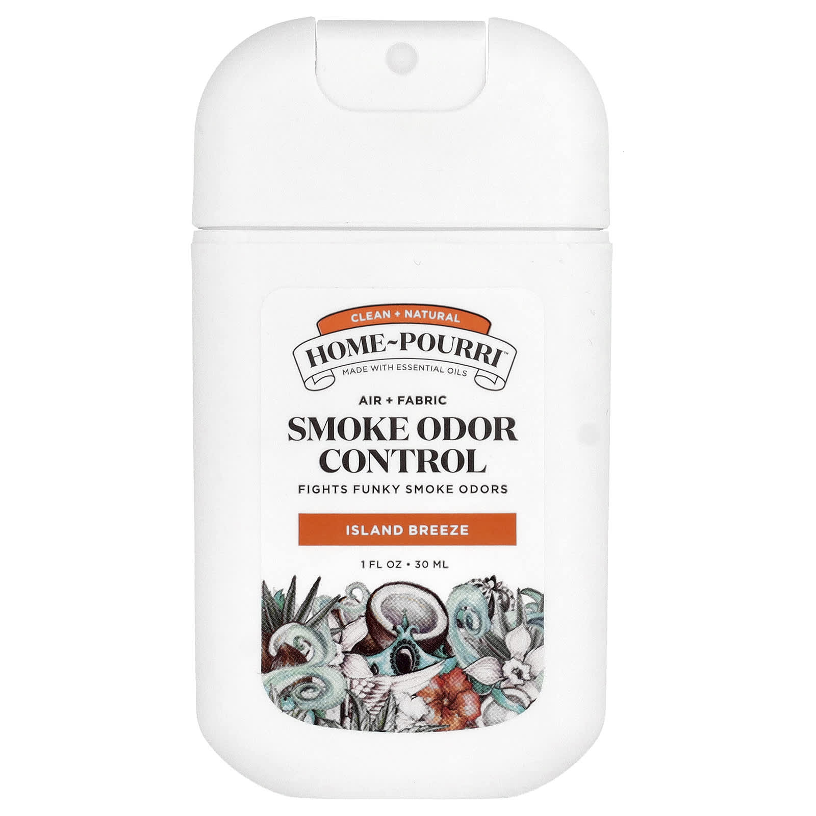 

Poo-Pourri, Home-Pourri™, Smoke Odor Control, Island Breeze, 30Ml (1Fl Oz)