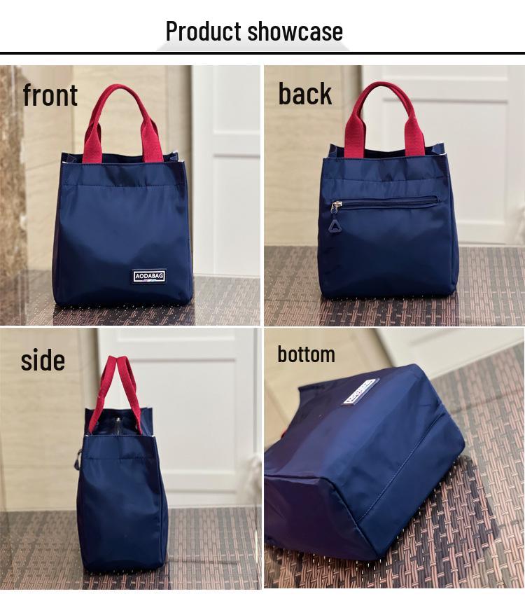 Geantă de mână izolată coreeană cu blocuri de culoare pentru prânz pentru femei