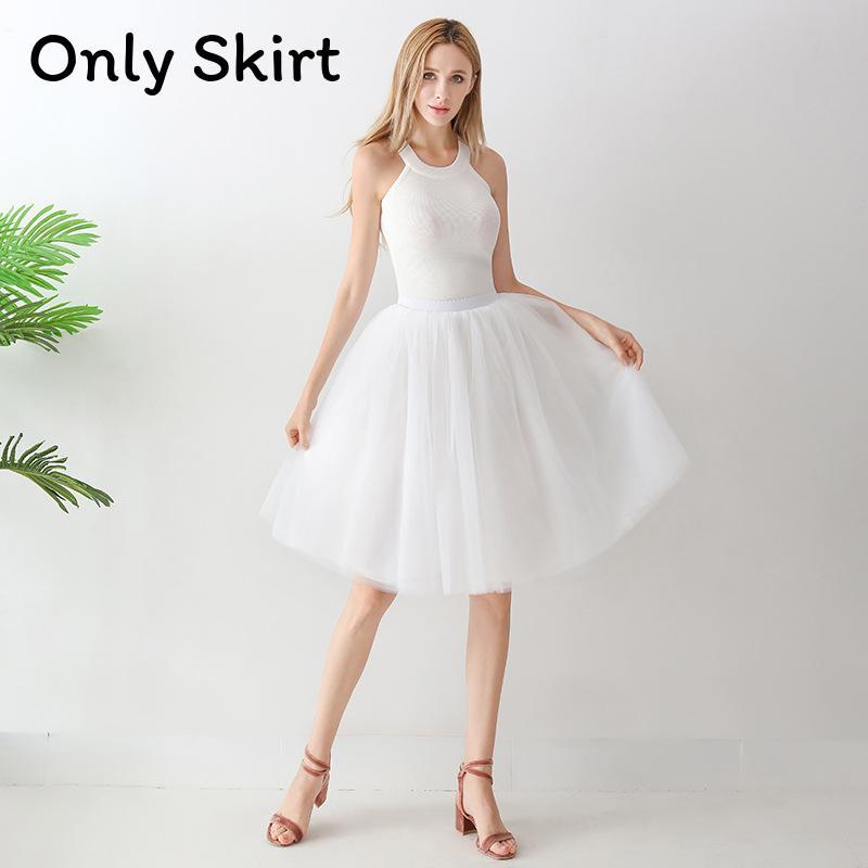Gothic Tulle Skirt For Women With High Elastic Waist And Puff Design For Streetwear Style