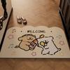 Entry Door Floor Mat Cartoon Door Entry Household Silk Ring Foot Mat Door Dust Removal Advanced Sense Dirt-Resistant Non-Slip Pvc Floor Mat