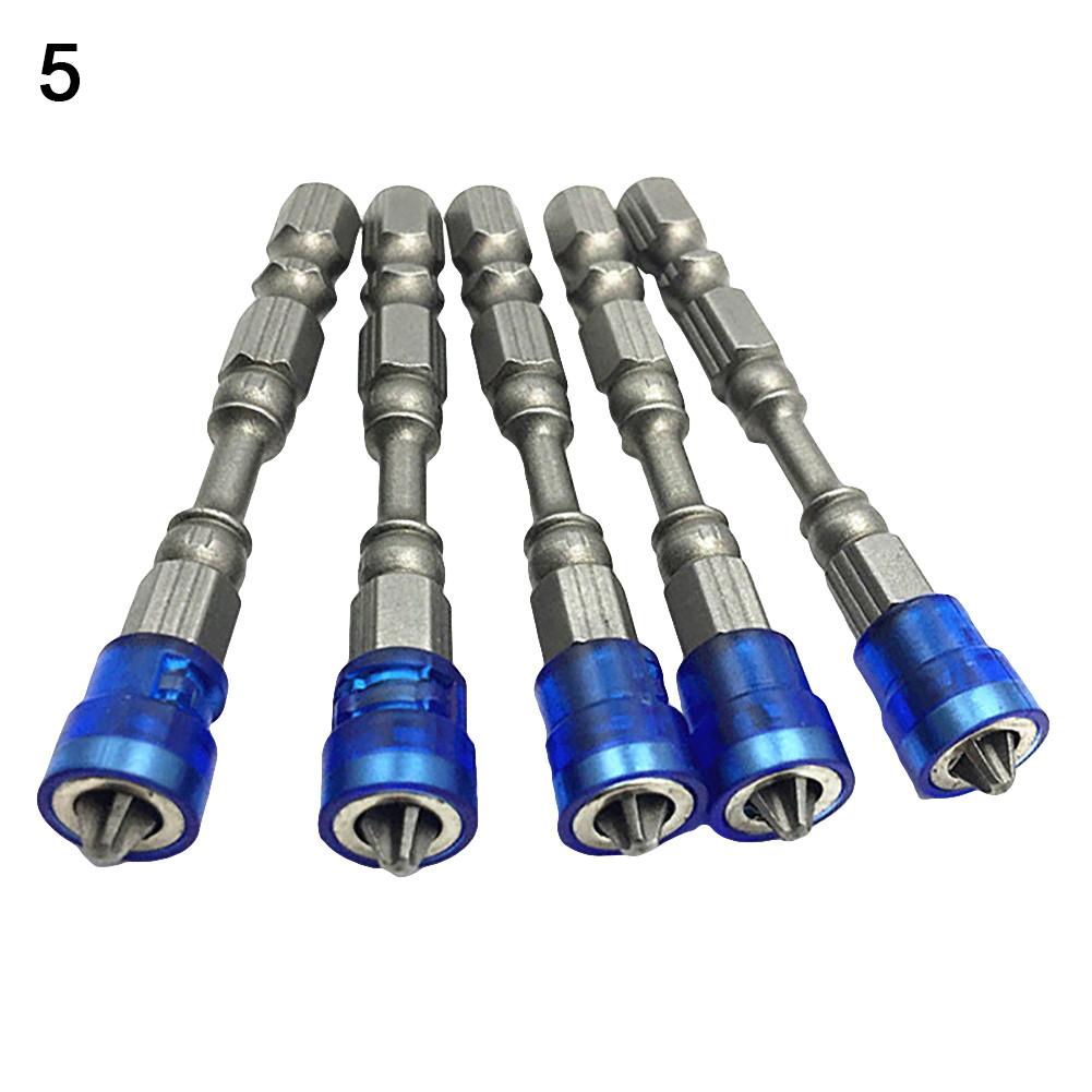 Durable 5pcs 65mm 1/4" Hex Shank Ph2 Single Head Magnetic Screwdriver Bits For Long Lasting Use