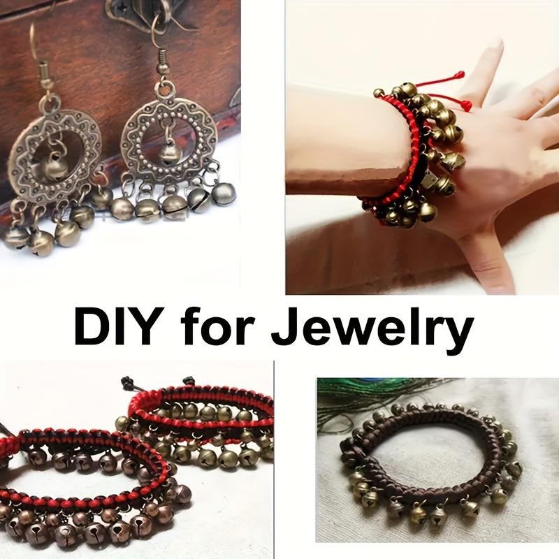 200pcs Vintage Bronze Cast Iron Mini Jingle Bells, 6mm Craft Charms for DIY, Hanging Decorations for Christmas, Halloween, Easter, Hanukkah,