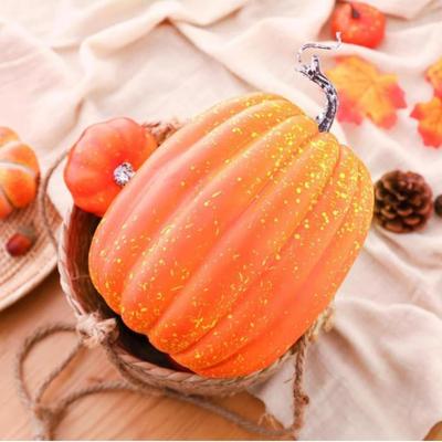 7pcs Artificial Pumpkins Faux Artificial Pumpkins Fake Simulation Pumpkins Halloween Thanksgiving Party Props Home Decoration