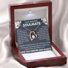 Exclusive Love Heart Necklace with Diamond-Inlaid Pendant - Perfect Anniversary Gift