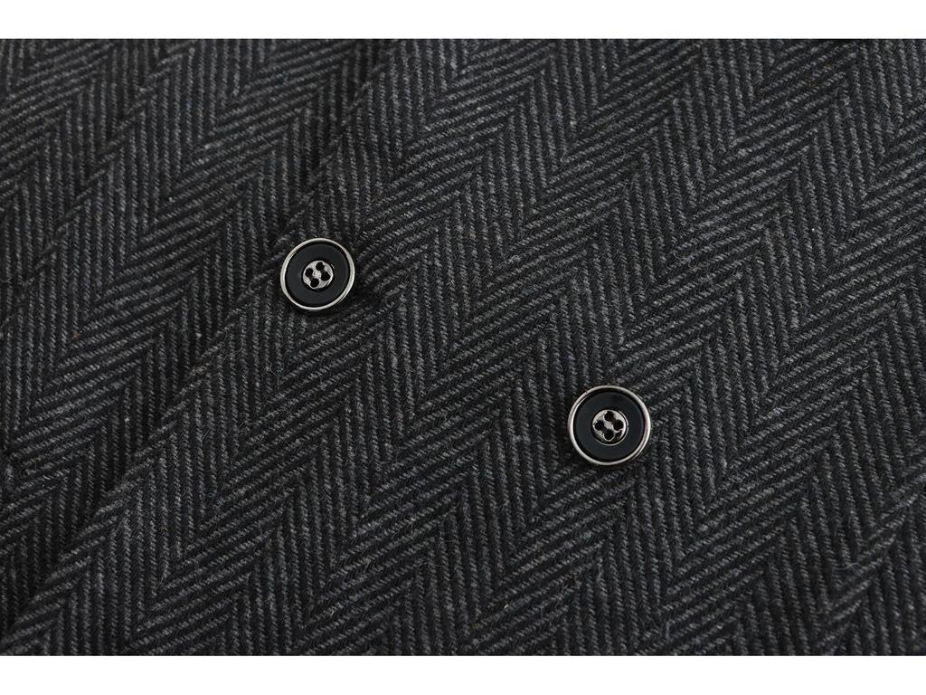 Men's Retro Double-Breasted Suit Vest - Spring/Autumn Style