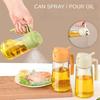 1-4Pcs 500ml 2in1 Oil Sprayer Plastic Cooking Olive Oil Sprayer Baking Oil Spray for Kitchen Air Fryer,Baking,Salad,Grilling,BBQ 4