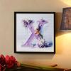 DIY Diamond Painting Round Diamond Elf Letter X Full Diamond Mosaic Home Decoration Painting Cross Stitch Kit