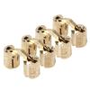 4Pcs pack Copper Brass, Cabinet 8mm barrel hinges 180 degrees  Opening Angle small Gift Box Concealed Barrel Hinge