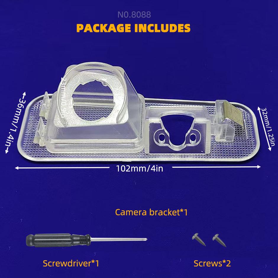 HD Rear View Backup Camera Bracket Vehicle Mount Holder License Plate Light Housing Fits Kia Rio 2 3 JB UB QB K2 Pride