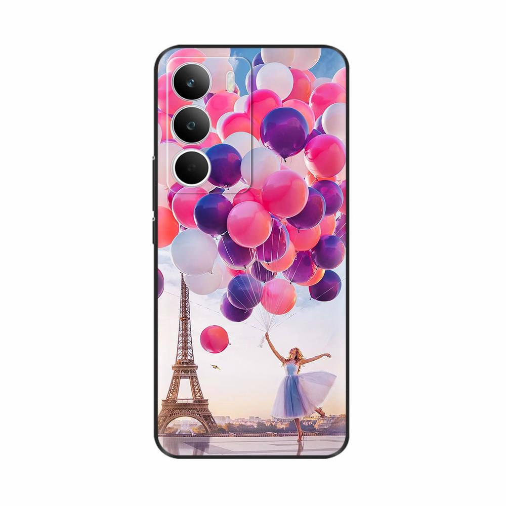 For Realmel C71 Case Cartoon Flower Painted Silicone Soft TPU Phone Cases For Oppo Realme C71 C 71 Case realmeC71 Cover Fundas