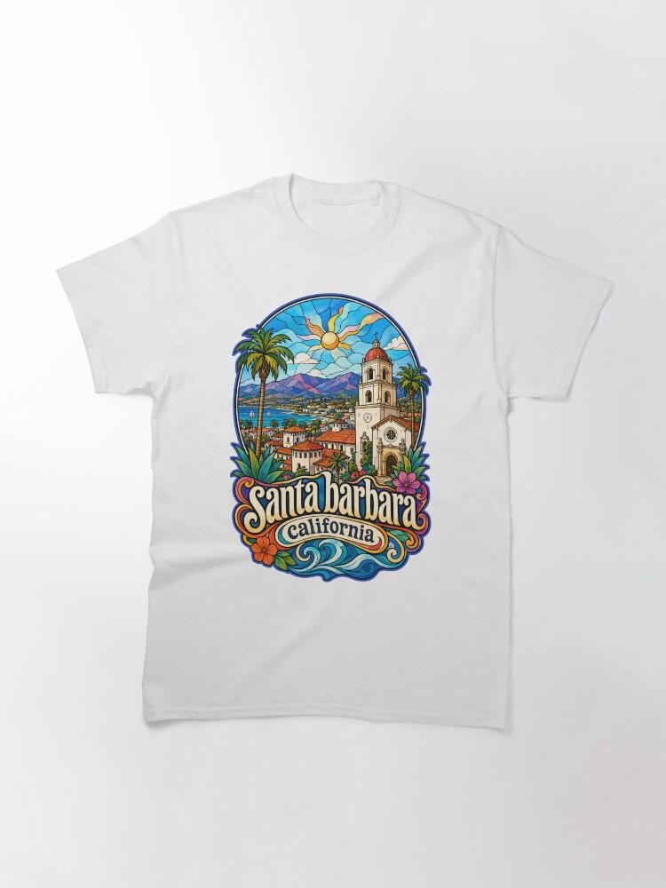 Barbara Santa Barbara California USA Stained Glass Art Classic T-Shirt