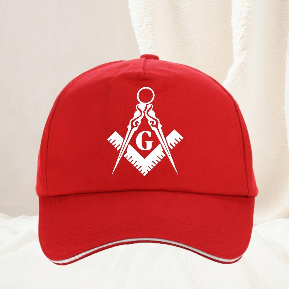 Freemason Compass Square Baseball Caps Peaked Cap Freemason Gold Square Compass Sun Shade Hats for Unisex