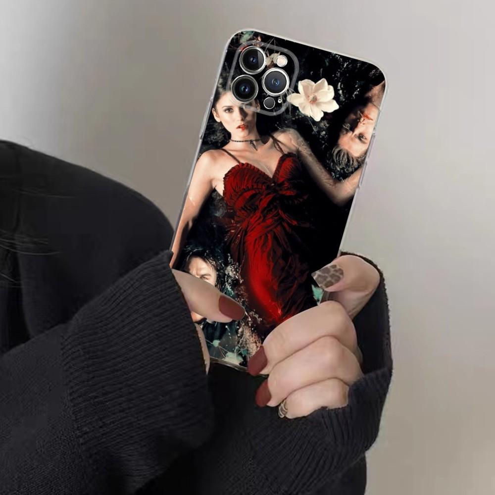 American Movie The Vampire Diaries Phone Case For IPhone 16 15 8 7 6 6S Plus X SE XR XS 14 11 12 13 Mini Pro Max Mobile Case