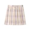 Authentic Japanese JK Plaid Mid-Length Student Uniform Set with Pleated Sailor Skirt