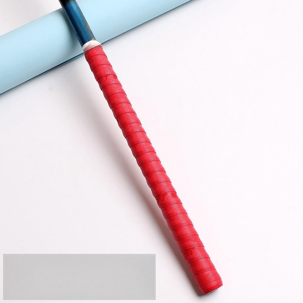 Hand Glue Sweat-absorbing Belt PU Non-slip Bicycle Winding Belt Fishing Rod Wrapping Handle Belt Batch Sweat-absorbing Badminton Racket красный