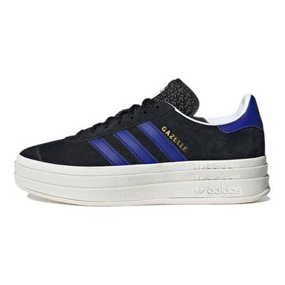 Gazelle Bold Black Lucid Blue Women Sneakers Core-Black Gold-Metallic HQ4408