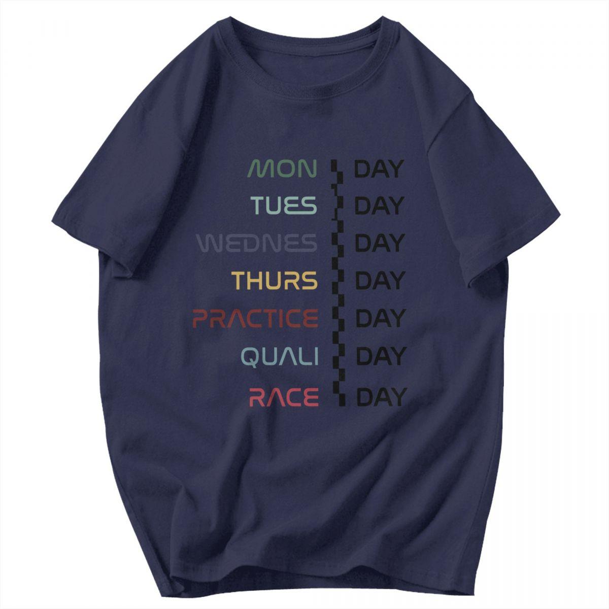 

Men T Shirt Race Week Funny 2025 Idea Y2K Graphic Customized Unisex Clothes T Shirts 4XL