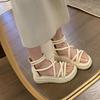Sandals Female Student 2025 Summer New Fashion Versatile Design Sense Niche Temperament Muffin Platform Roman Sandals