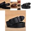 Stylish Black Women's Denim Belt With Vintage Buckle Perfect For Casual Looks
