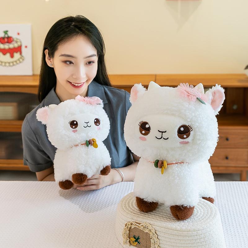Lamb doll plush toy doll cloth doll Lele sheep wedding throwing activity souvenir