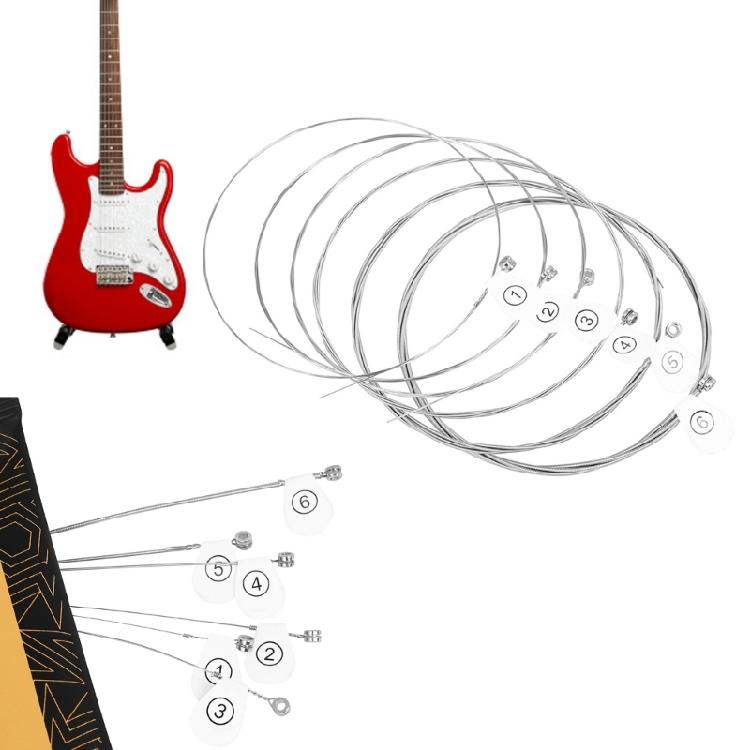 6Pcs 10-46 Electric Guitar Strings Brilliant Sound Quality Strings