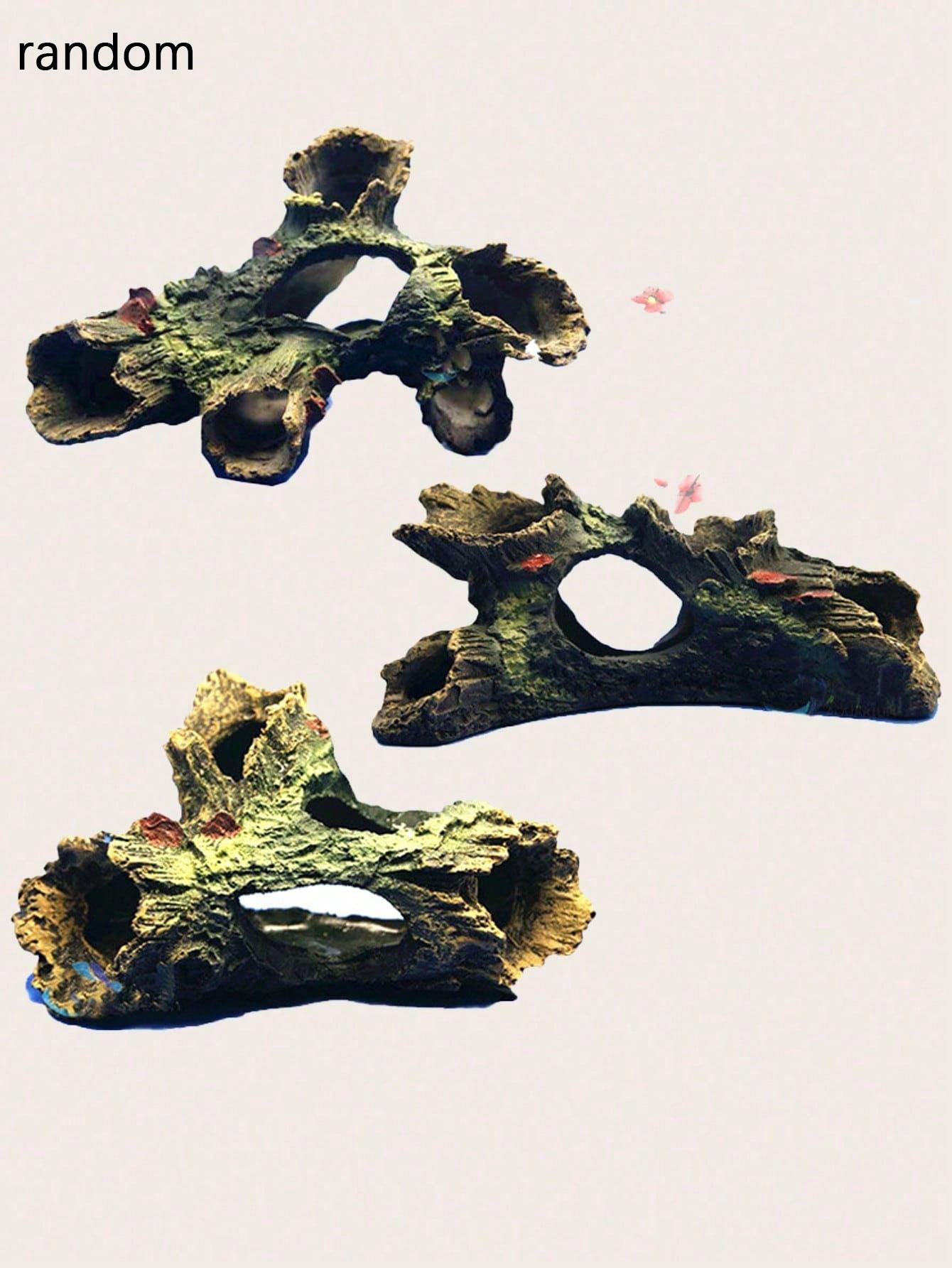 

1 шт. - Полимерная коряга, украшение для ландшафта аквариума, имитация сухой древесины, украшение для аквариума - случайный коричневый